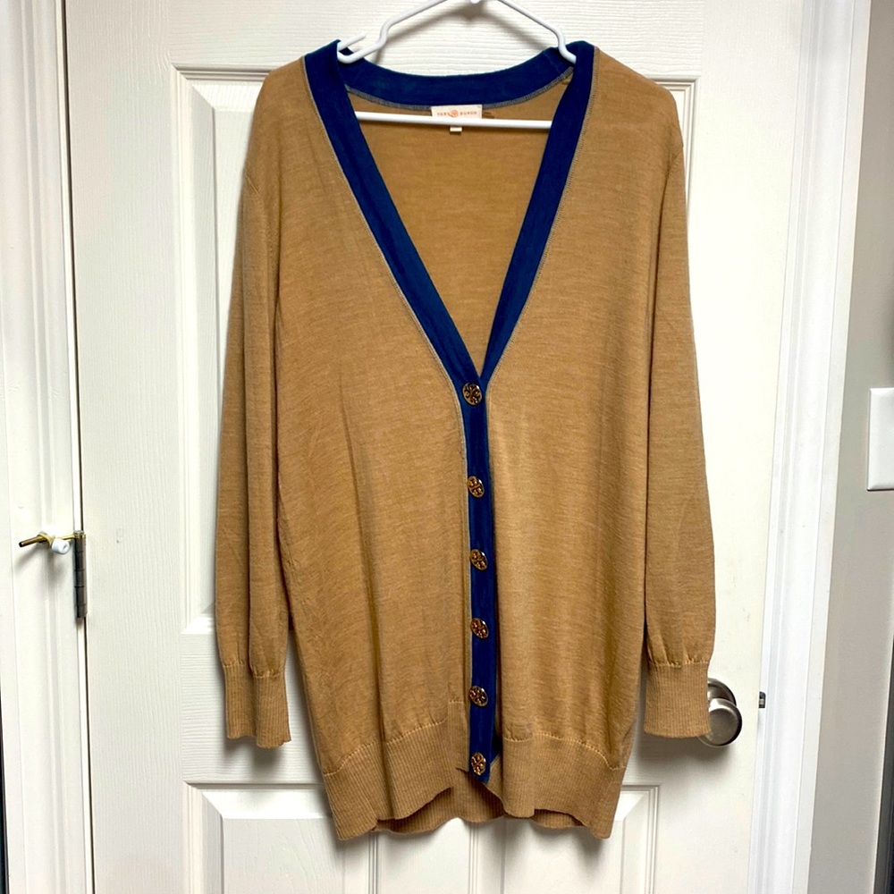 Tory Burch cardigan.